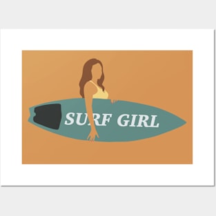 Surf girl Posters and Art